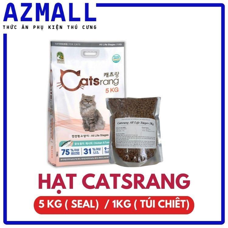 Hạt CATSRANG Thức Ăn Dinh DƯỡng Cho Mèo Túi 5Kg / 1Kg Hàn Quốc phù hợp cho mèo lớn và mèo con cats  rang hạt  khử cát  rang cát  rang