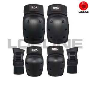 BOA 6 pcs Pelindung Lutut Siku Tangan Deker Skateboard Inline Knee Pad Protector Sepatu Roda