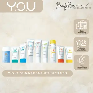 YOU Sunbrella Series UV SPF 35-50 Tone Up Sensitive Acne Oil Control Tahan Air