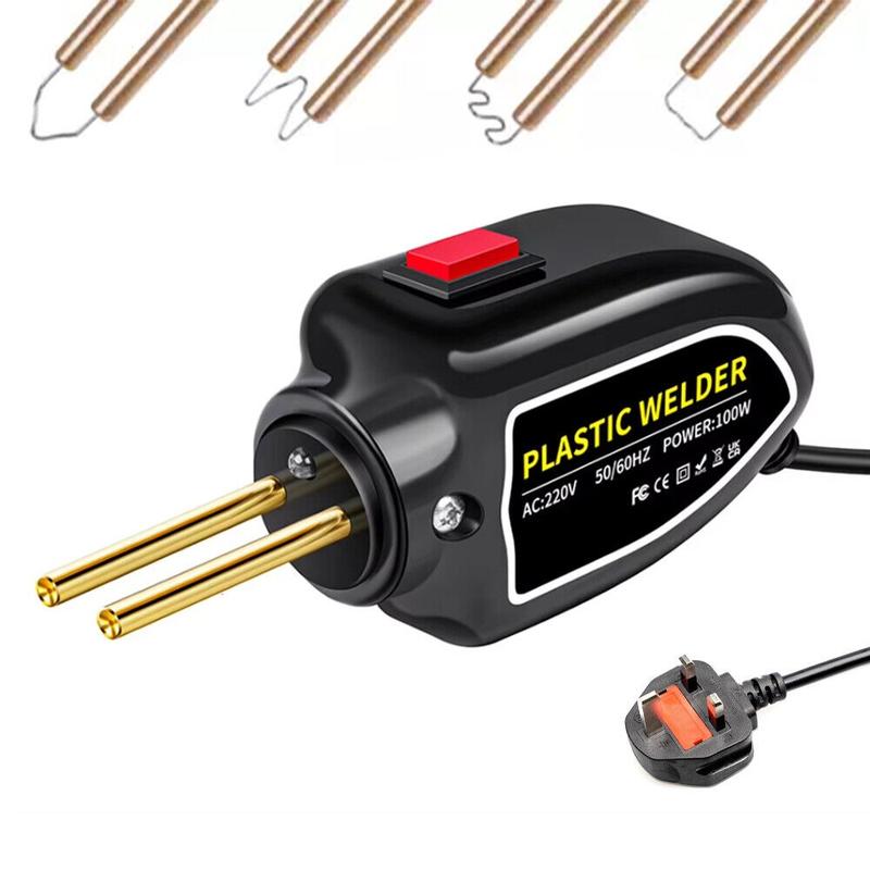 Product Introduction of Useful Plastic Stapler Guns Repair Tools 100W Mini Style Car Bumper Repair High Power UK Plug Welding Welder Machine Kit 23