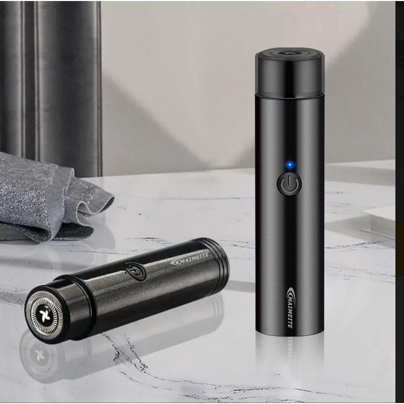 Product Introduction of MAIMEITE Mini Electric Shaver Mini Cukur Jenggot Portable Electric Razor Beard Knife USB Charging Biru Kumis 40