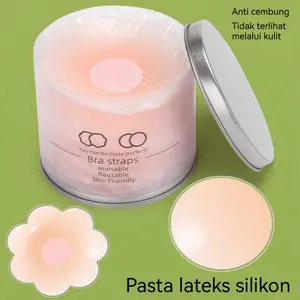 COD Silicone Nipple Pad With Box / 12Pcs Nipple Pad Silicone Reusable Bra / Washable Sweatproof Niple Pad Invisible Bra Pad Silicon