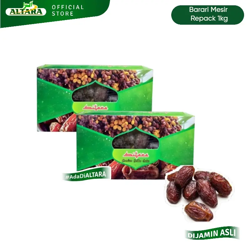 Kurma Repack Original 1kg - Barari Mesir - Zahedi - Golden Dates - Madinah 0
