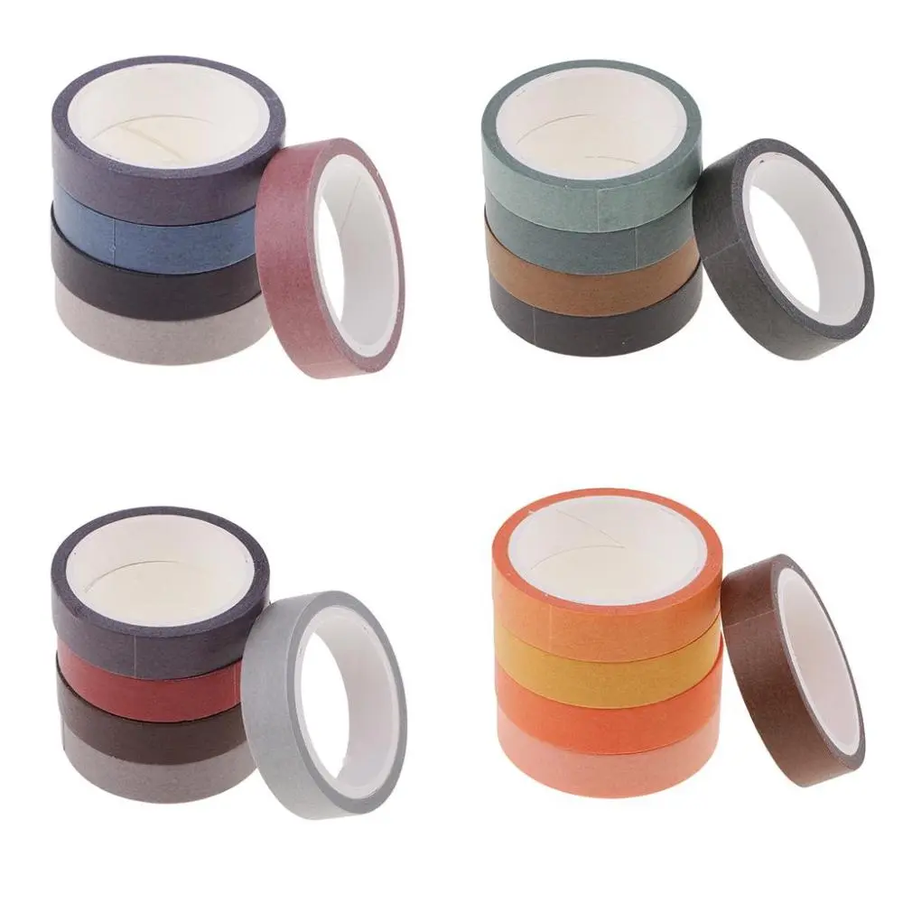 Washi Tape Set 5 Rolls Self Adhesive Tape Paper Sticky Tape