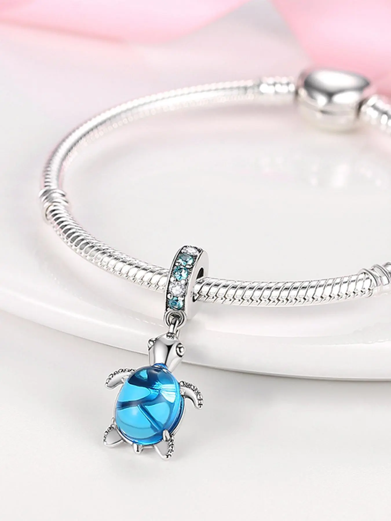 Cute Turtle Design Pendant, Fashionable Charm for Bracelet & Necklace Making for Women & Girls, Trendy All-match DIY Accessories Jewelry for Birthday Gift