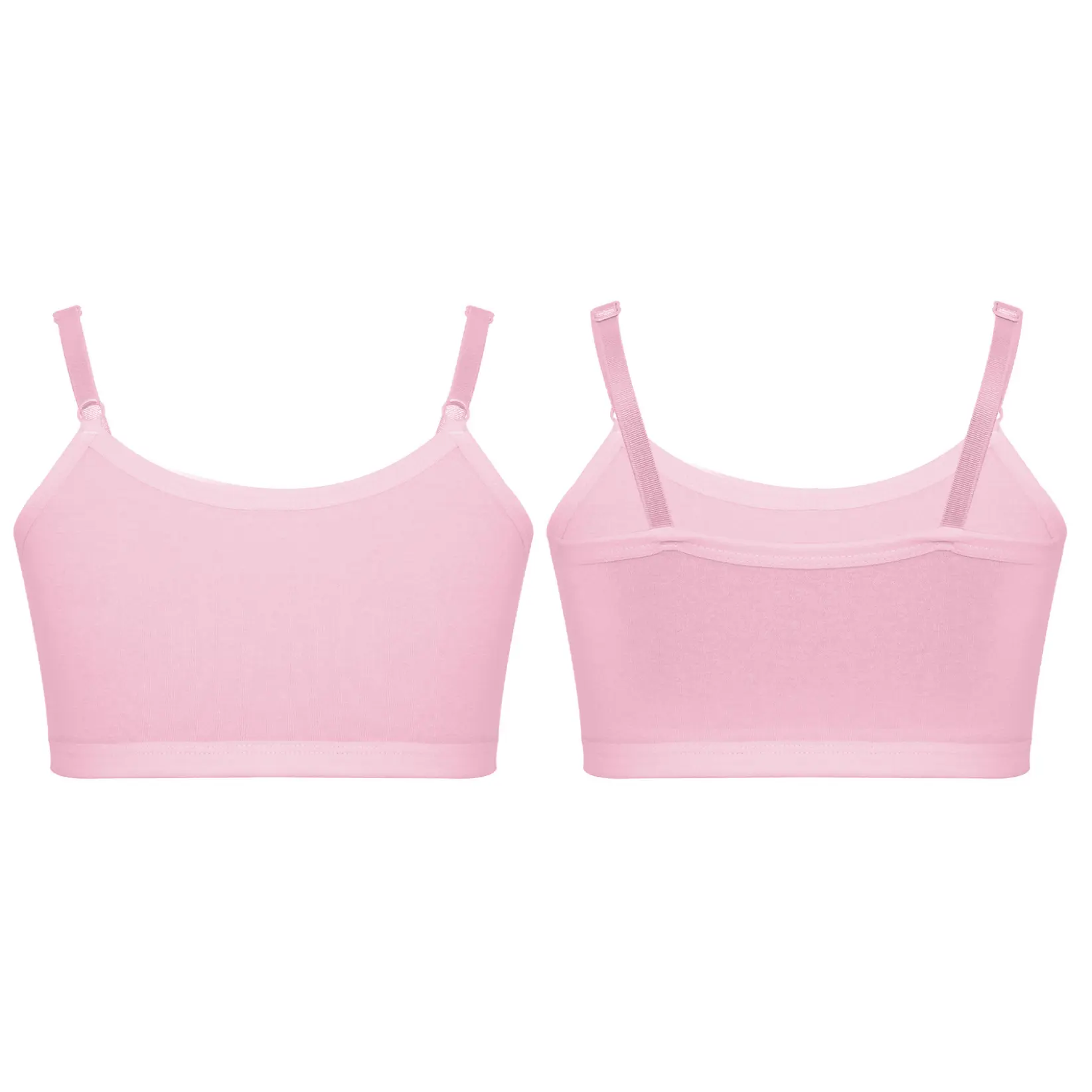 TTAO Kids Girls Seamless Sport Bra Cotton Spaghetti Strap Camisole Casual Breathable Crop Tops Gym Workout Bralette