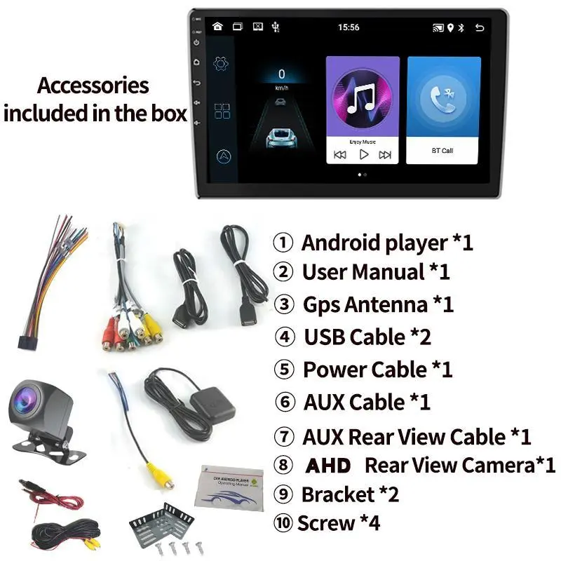 BECKY with cooling system 4G+32G IPS Screen Head Unit android 7/9/10 Inch Car Android 13 Navigasi Untuk TOYOTA Daihatsu Mitsubishi android mobil  HONDA SUZUKI Hyundai NISSAN 8
