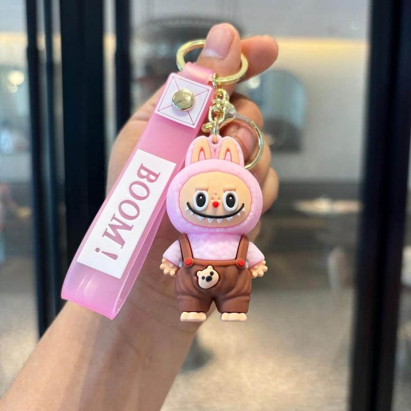 Product Introduction of Silicone cartoon pendant Labbubu Keychain bag pendant backpack accessories 7