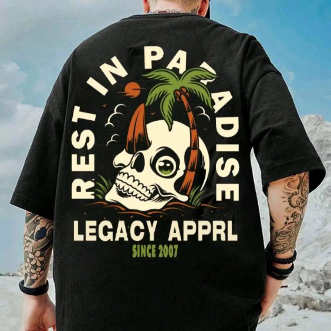kaos oversize XL Combed Distro Oblong Hitam