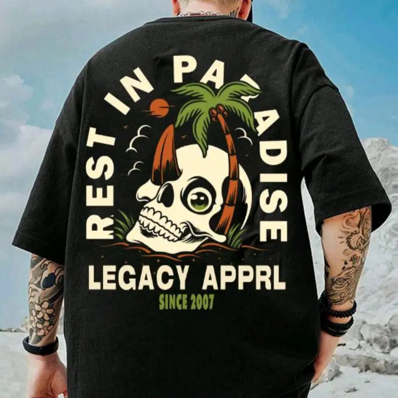 kaos oversize XL Combed Distro Oblong Hitam 0