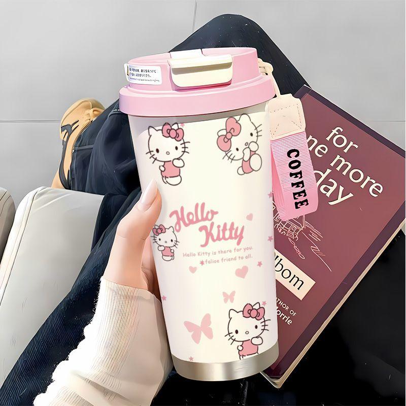 Cốc Hello Kitty Cao Cấp, Giữ Lạnh, Tươi, Có Ống Hút, Cốc Chân Không, Sử Dụng Kép Dễ Thương, Làm Bằng Thép Không Gỉ, Chống Rơi Nước, Dung Tích Lớn, Thích Hợp Cho Cuộc Sống, Có Sẵn Trong Cuộc Sống