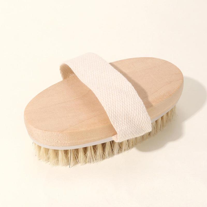 Product Introduction of Wooden Bath Brush, 1 Count Dry & Wet Use Exfoliating Body Brush, Professional Body Scrub Brush for Removing Dead Skin and Improving Skin Texture, Everything Shower Products 15