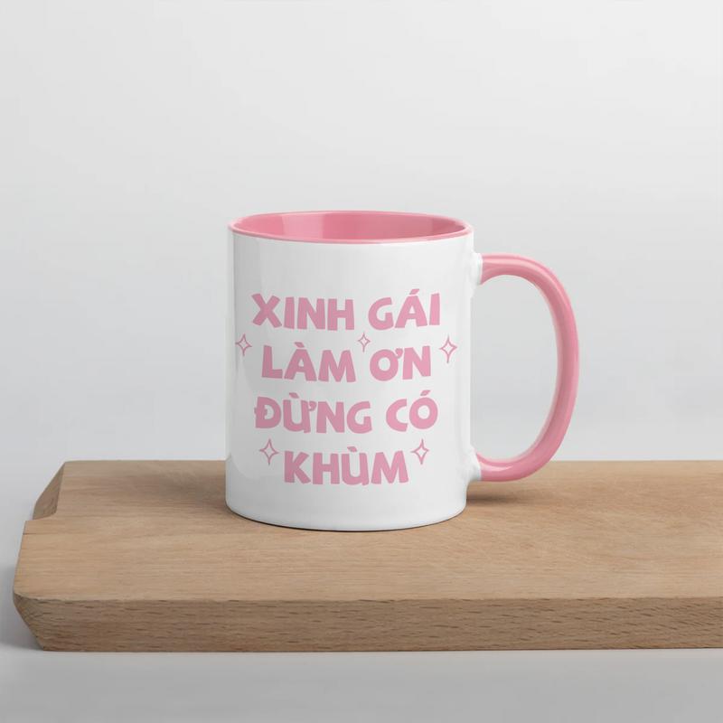 Ly Sứ Cốc Sứ Xinh Gái Làm Ơn Đừng Có Khùm, Dung Tích 360ml 3