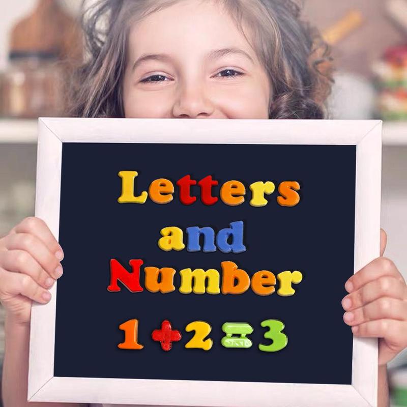 1 Set Magnetic Alphabet & Number Learning Toy, Vocabulary Learning Toy Set, Preschool Learning Spelling Counting Toy, Math Learning Toys, Valentine's Day Gift, Kids Toys 2