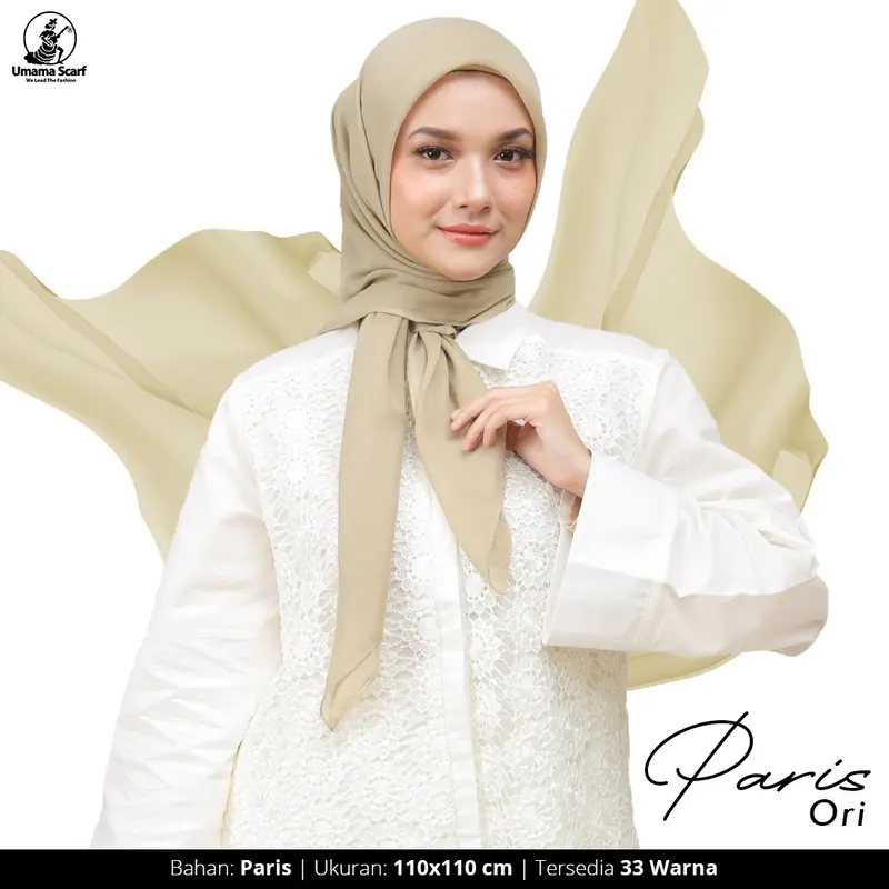 PARIS ORI UMAMA SCARF Square Voal Jilbab 4