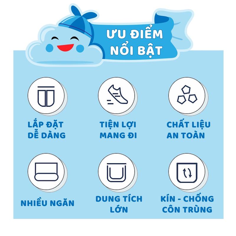 Product Introduction of Tủ Đựng Đồ Cho Bé V-BABY T2S - Nhựa PP Chắc Chắn, An Toàn, Tiện Lợi 19