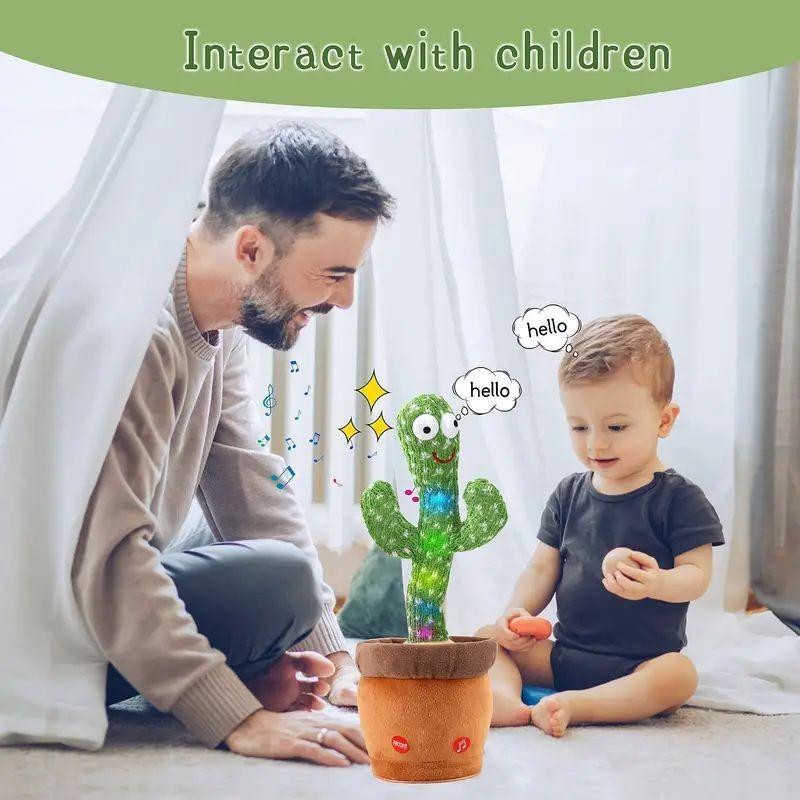 Cute Cartoon Cactus Design Dancing Toy, Singing & Dancing Fun Birthday Gift for Children 5