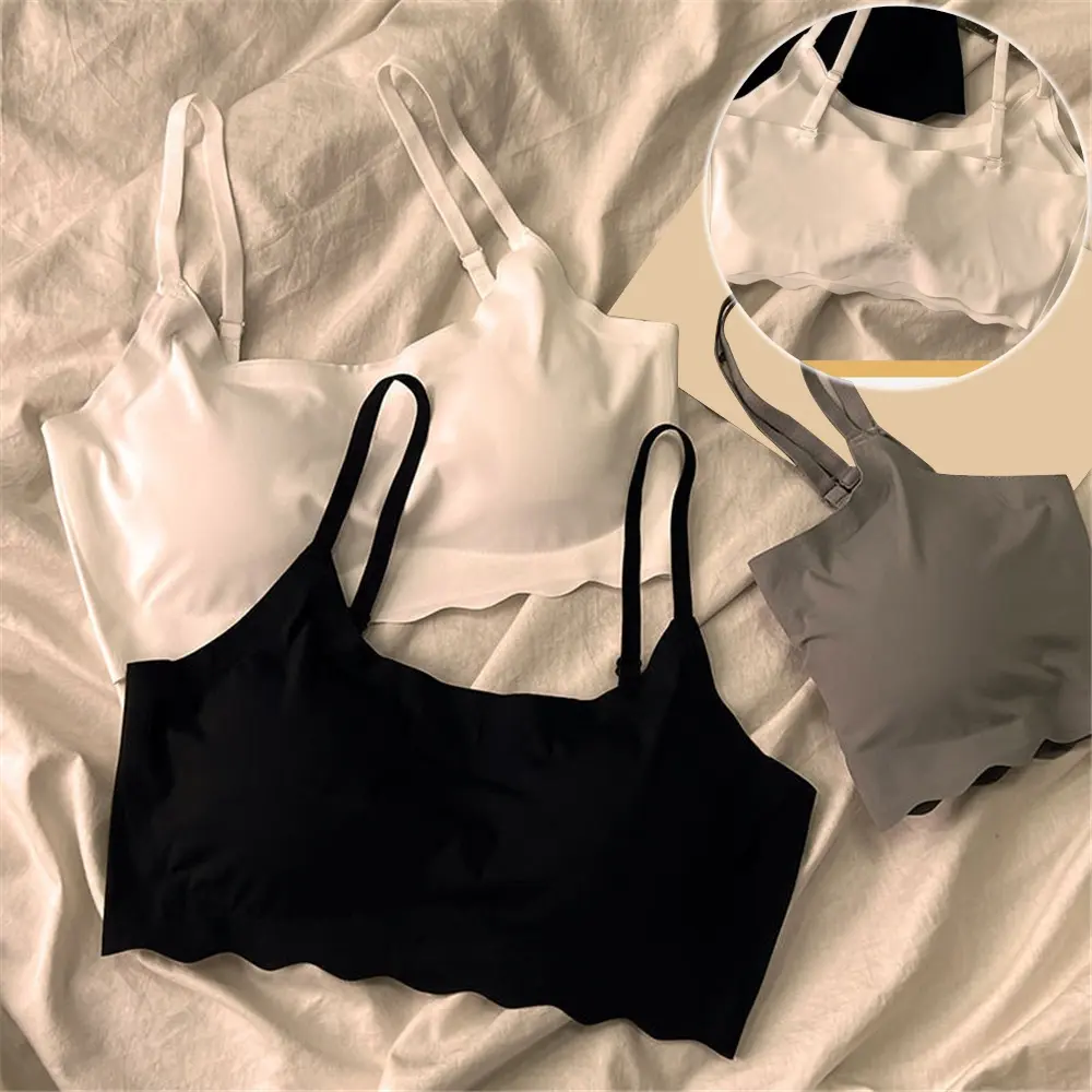 Áo Ngực Liền Mạch, Dành Cho Phụ Nữ, Chất Liệu Cotton, Có Đệm Ngực, Đồ Lót, Không đường May, Thoải Mái Và Thoáng Khí, Áo Ngực Không Có Vòng Thép, Thân Thiện Với Làn Da, Thích Hợp Cho Bé Gái Và Phụ Nữ, Đồ Lót