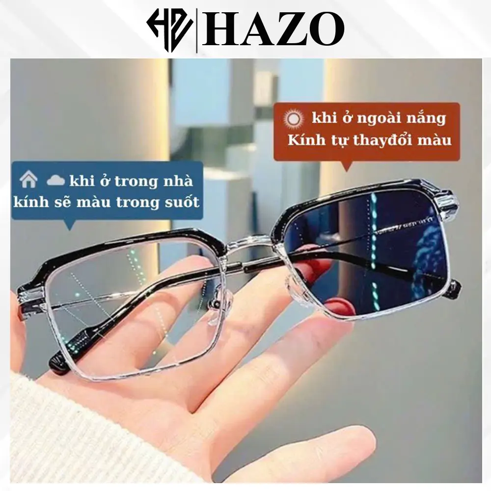 Mắt Kính Đổi Màu 799 Unisex Chống UV Phong Cách Hàn Quốc