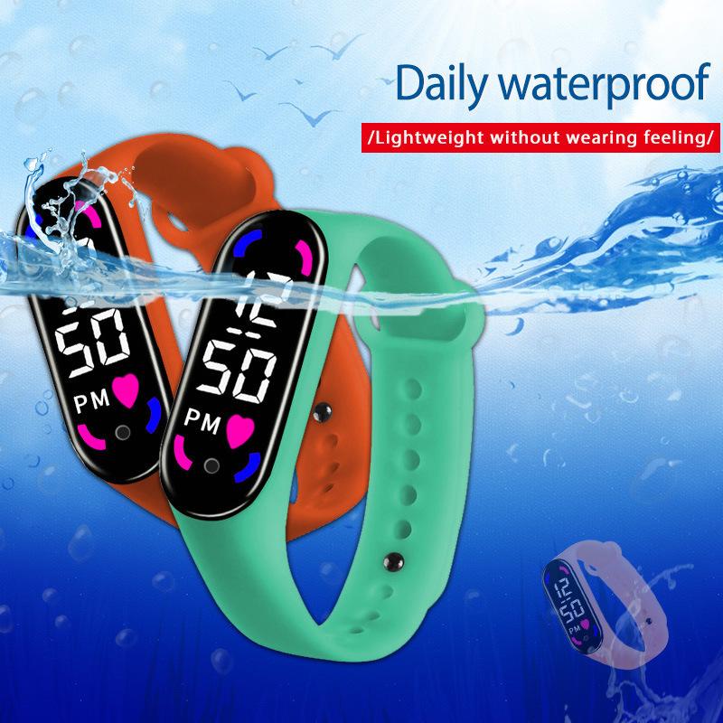 Product Introduction of Wholesale New Multi-Function Luminous Waterproof Touch Electronic Watch for Students LED Electronic Wristwatch Wholesale 4