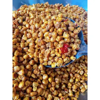 Ngô cay( bắp)giòn tẩm gia vị, ngô cay vị tuổi thơ Ăn vặt nhà Ú