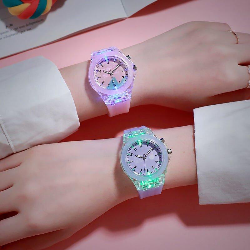 Product Introduction of Đồng Hồ Trẻ Em, Phong Cách Hoạt Hình, Dành Cho Bé Gái Sinh Viên, Đồng Hồ Đồng Hồ Đeo Tay Thạch Anh Silicon, Thể Thao, Dạ Quang, Đồng Hồ Trẻ Em, Đồng Hồ 16