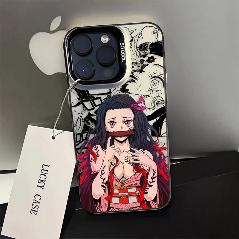 Product Introduction of Iphone case,Demon Slayer Anime,Compatible with iPhone 7 8 PLUS 11 12 13 14 15 16PRO MAX X XR XS. Anti-Drop and shockproof protection hard case 11