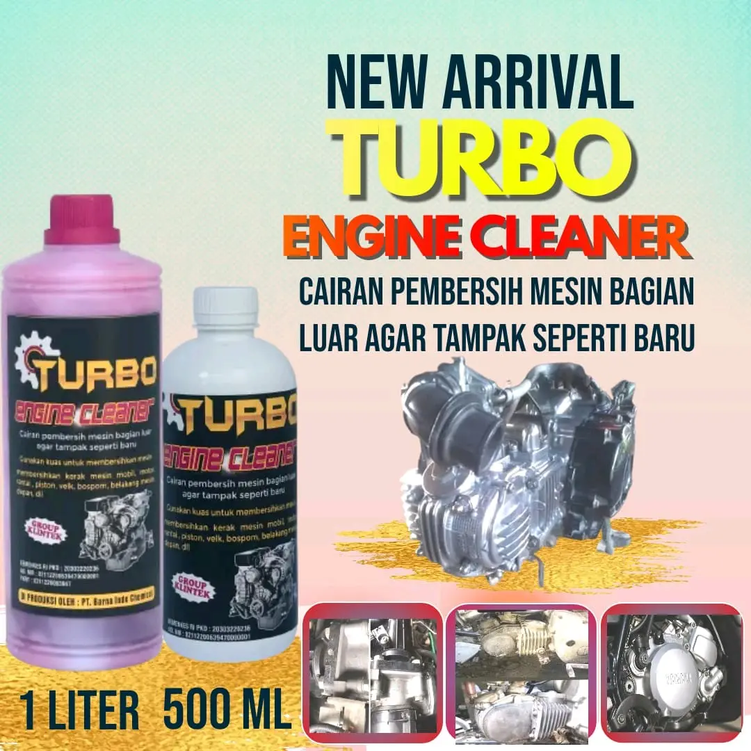 TURBO ENGINE CLEANER 250 ml cairan pembersi blok mesin motor & mobil,Degreser cairan pembersih kerak motor & mobil, pembersih mesinTURBO ENGINE CLEANER 250 ML untuk blok mesin motor & mobil,Degreser, pembersih mesin Baut  Car