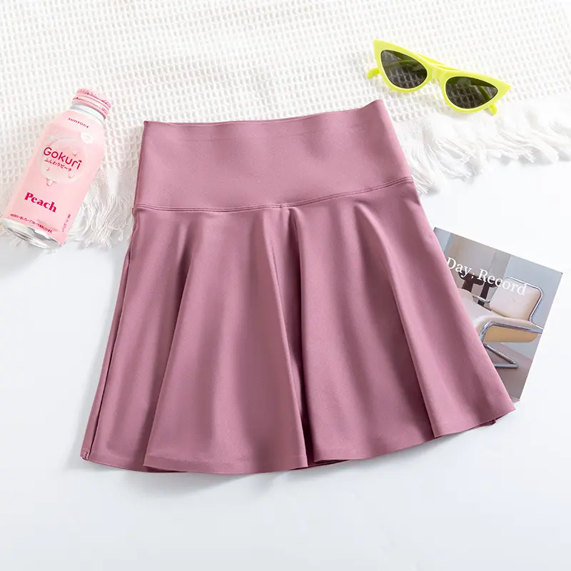 [ Fiery Sport ]   Fiery Sport | Rok Tenis Sport Wanita Dengan Celana Dalam Anti Tembus Bahan Nyaman High Waist Skort Pendek Untuk Golf & Workout ROK PENDEK 3