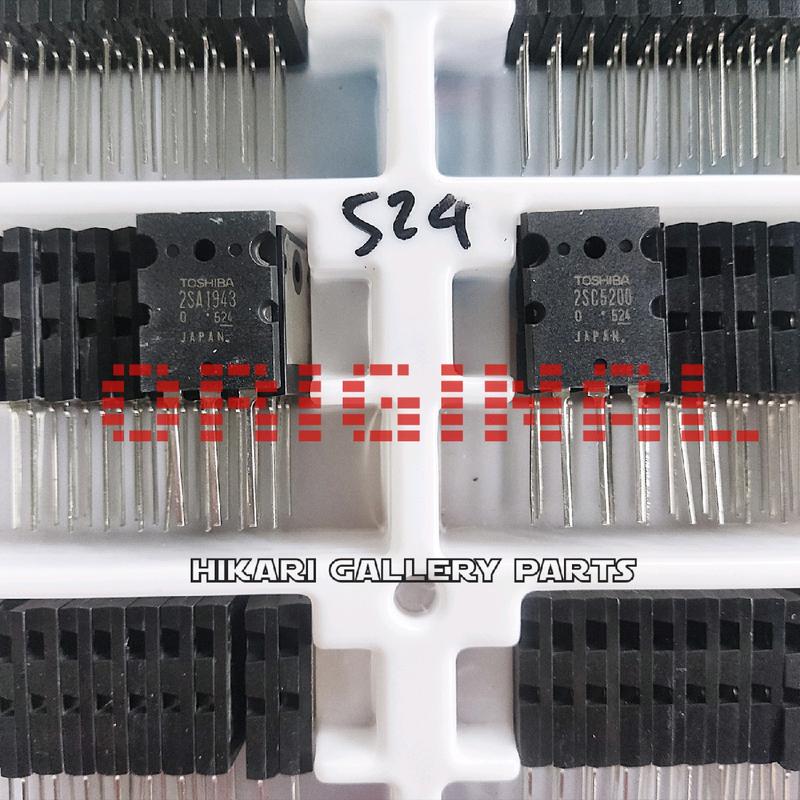 [1 SET] TR Tosshiba 2SA1943 2SC5200 lot 524 ORIGINALL / Transistor Final A1943 C5200 lot 524 150w high / tr final 1943 5200 seri 524 1 set toshiiba lot 524 a1943 c5200 orii Amplifier Rumah Amplifier Rumah Untuk Dalam Ruangan Untuk Panggung 1