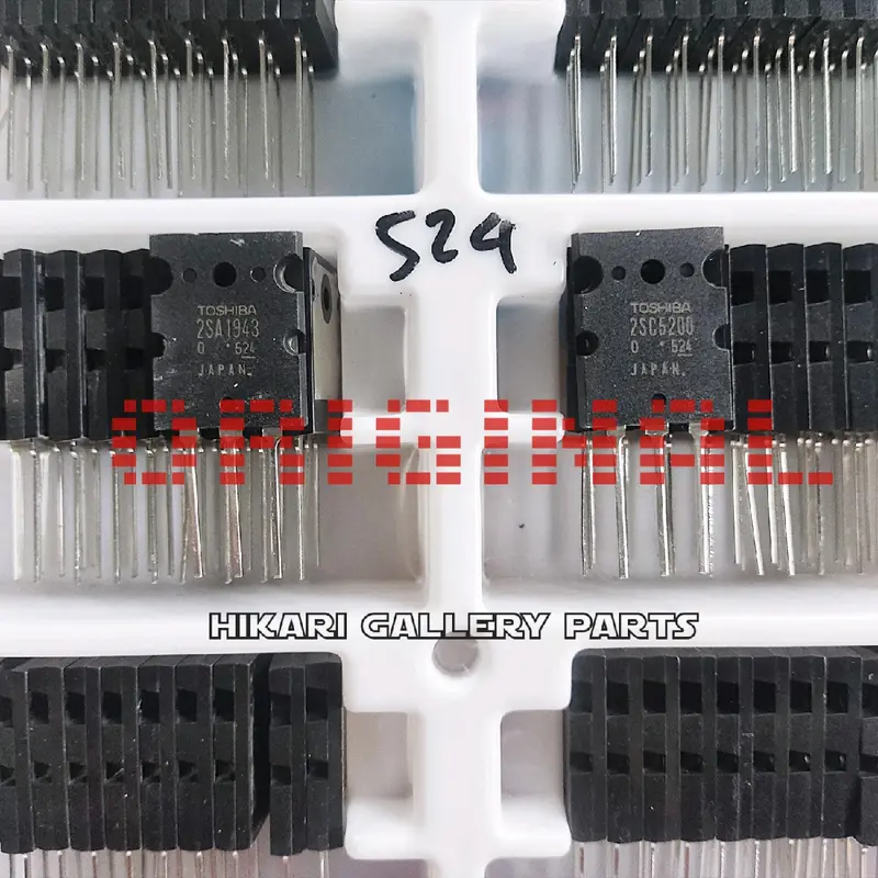 [1 SET] TR Tosshiba 2SA1943 2SC5200 lot 524 ORIGINALL / Transistor Final A1943 C5200 lot 524 150w high / tr final 1943 5200 seri 524 1 set toshiiba lot 524 a1943 c5200 orii Amplifier Rumah Amplifier Rumah Untuk Dalam Ruangan Untuk Panggung 1