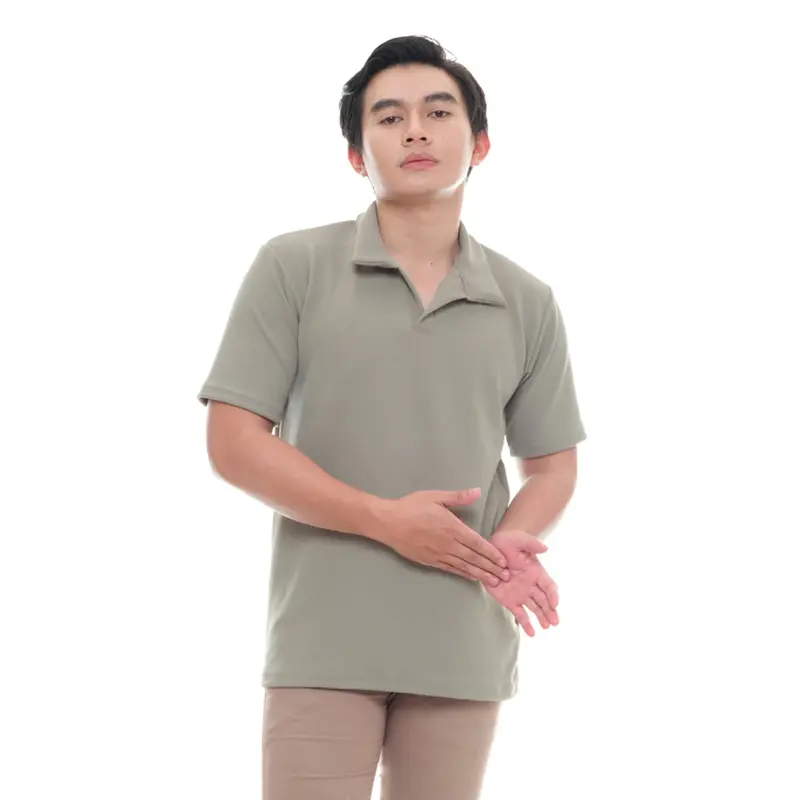Kaos Polo shirt pria cutting slimfit sunkist knit Likegoods 4