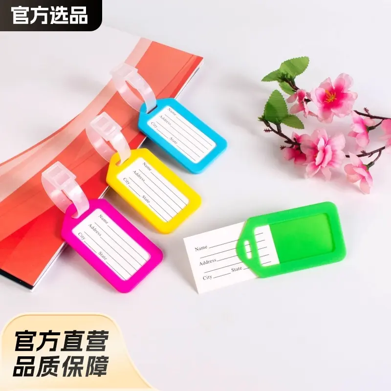 In Stock Plastic Luggage Tags Name Tags Logistics Tags Trolley Case Check-in Tags Airplane Tags Boarding Tags
