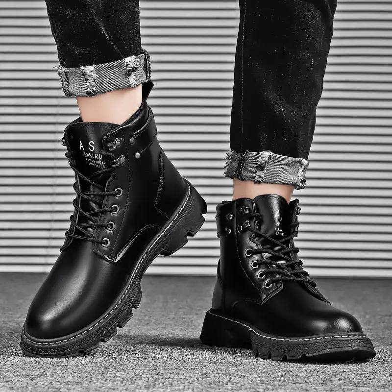 New winter men\'s high top Martin boots High Top Martin Boots Custom Latest Winter Men Hiking Shoes  main image 4