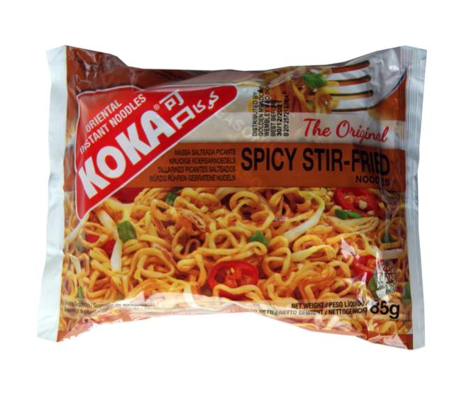 Koka Noodle Packet, Chicken, Stir-fried, Curry, Beef, Masala, 85g, Single Packet 1