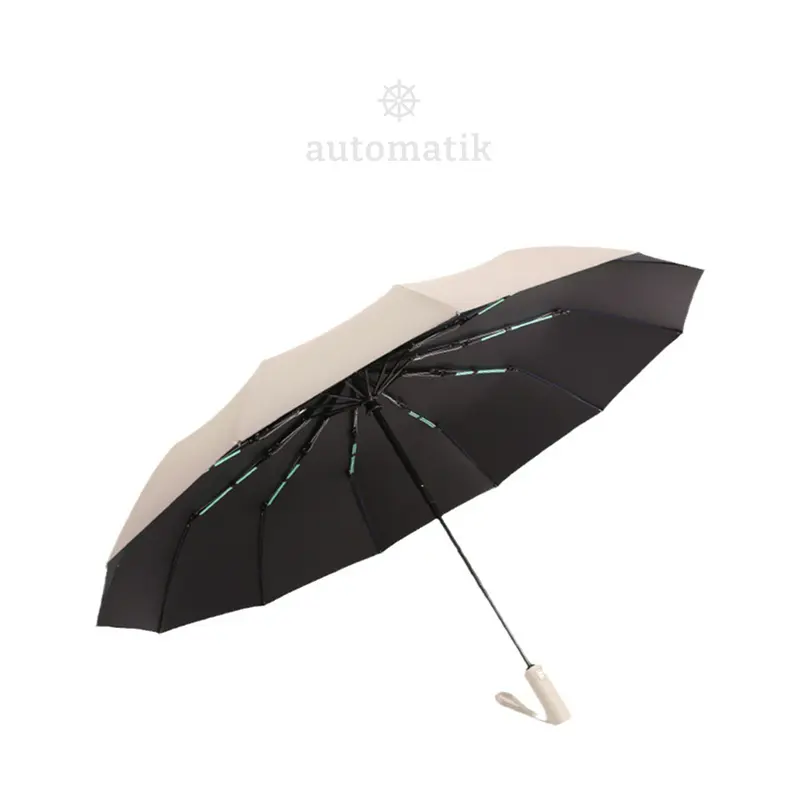 [N] Dù Che Mưa Nắng Gấp Gọn Tự Động Automatik Mini Cute 24 Nan Loại Lớn Ngoài Trời 2 Người Tự Bung Chống Lật Gió Cản 99% UV Ô 5