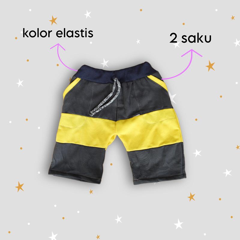 50RB 5 PCS CELANA PENDEK ANAK KOLOR MURAH BAHAN FLEECE KATUN Motif kids 2