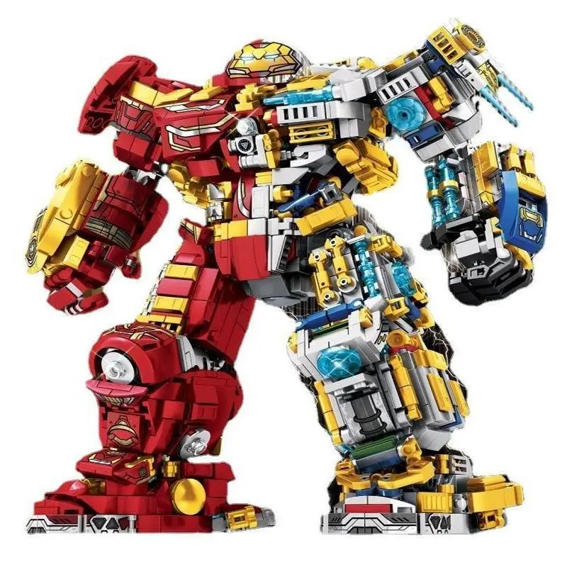 Đồ Chơi Lắp Ráp Người Sắt, Mô Hình Áo Giáp Người Khổng Lồ Xanh Hulkbuster, Tương Thích Với Lego, Mecha, Người Biến Hình Marvel, Thích Hợp Cho Bé Trai, 48 Giờ Giao Hàng, Đồ Chơi Lắp Ráp Toy Toy 8