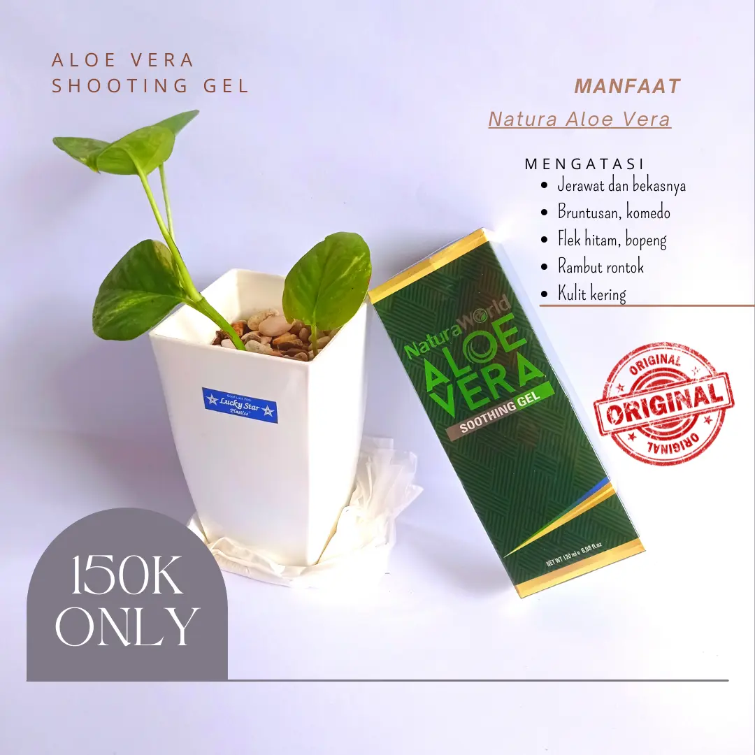 Natura Aloe Vera pelembab | Hidrasi Kulit | Semua Jenis Kulit