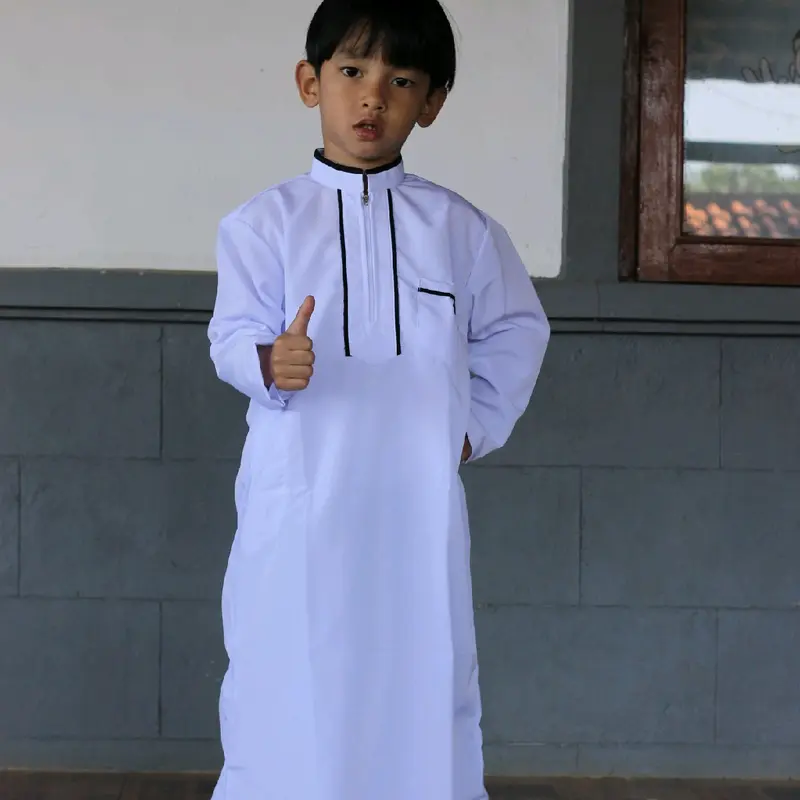 Jubah gamis Anak Laki-laki Usia 1__3__5__7 _9_11_13Tahun Setrip 6