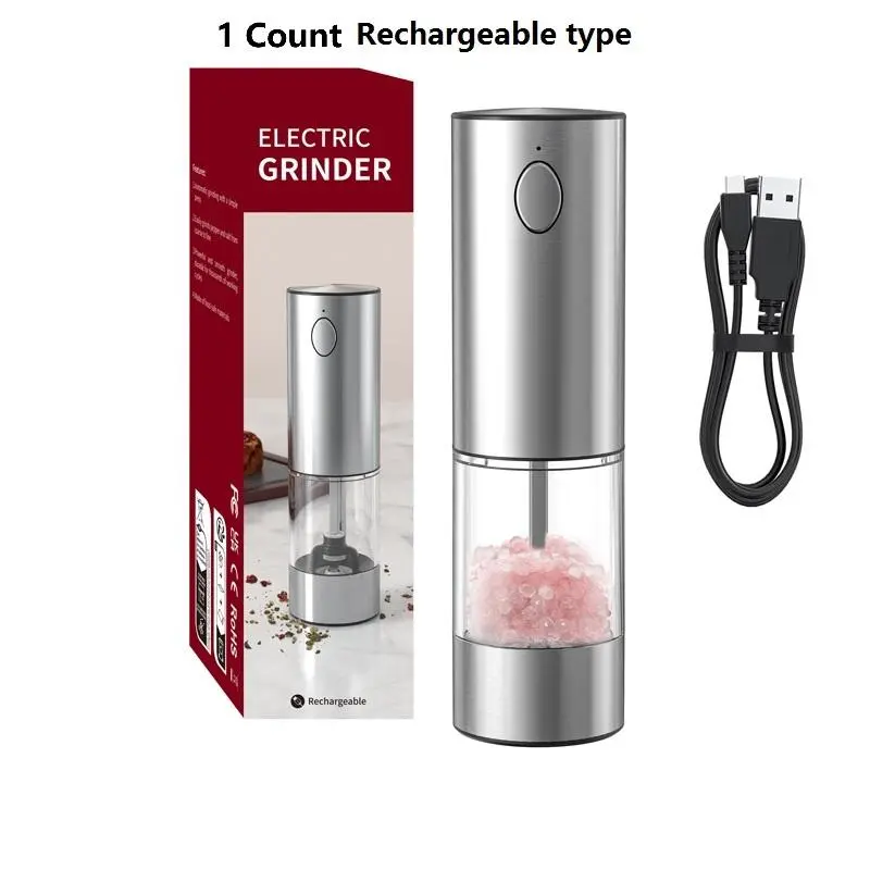 Electric Blender, Rechargeable Electric Salt & Pepper Blender, Household Kitchen Appliances for Daily Use 4