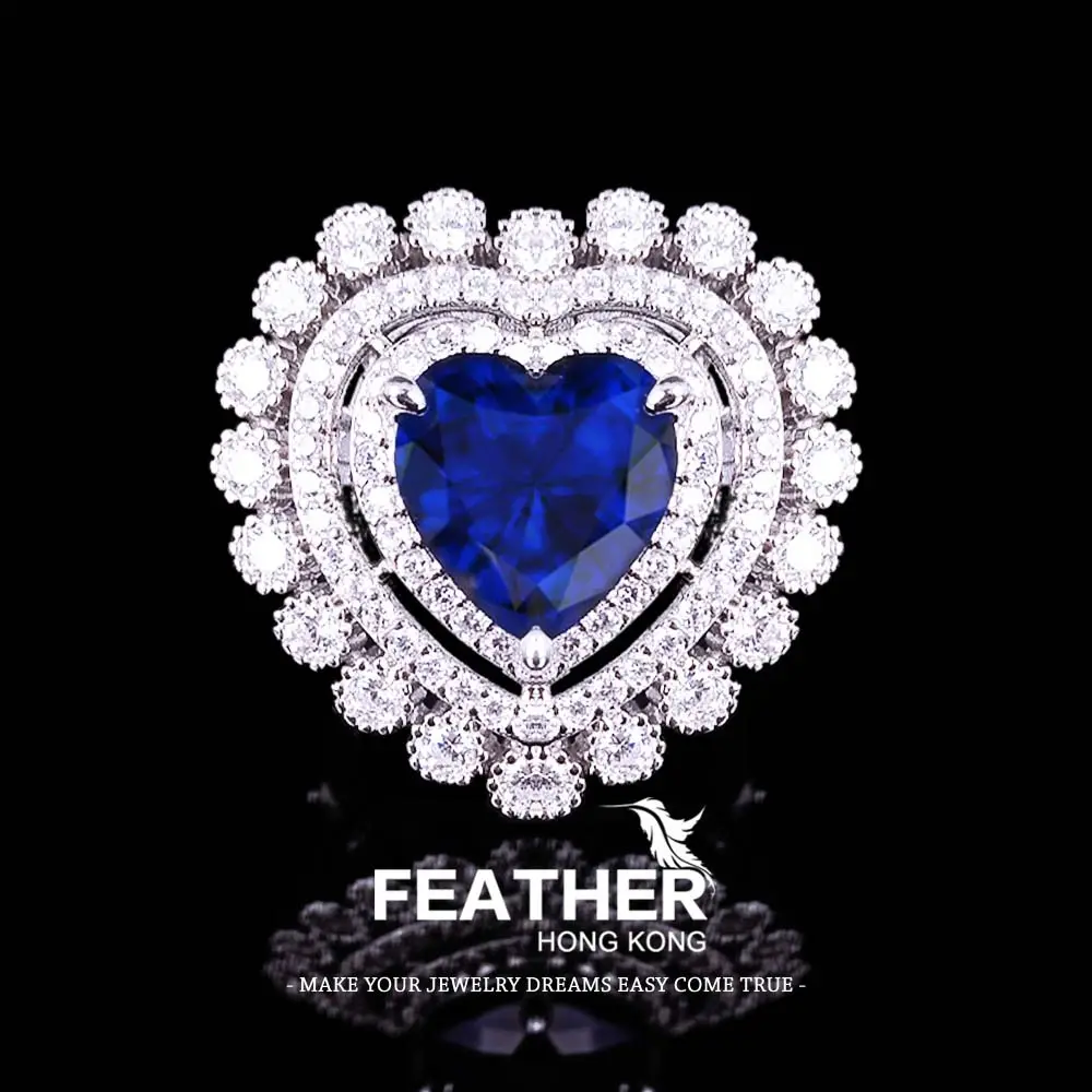 FEATHER HONGKONG - ( FREESIZE ) - KUALITAS TINGGI CUSTOM SENDIRI - CINCIN WANITA Rings