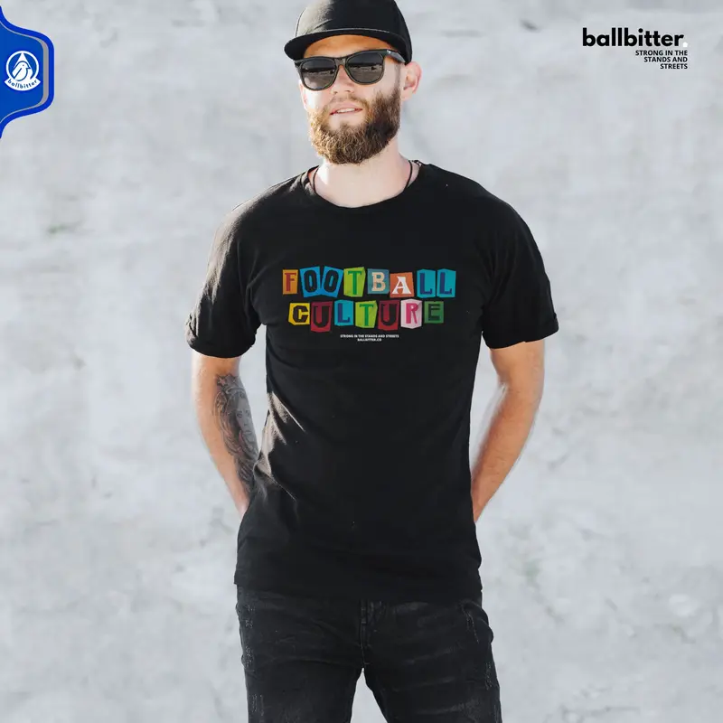 Ballbitter kaos Casual Supporter Match Mood Hitam Atasan Combed 24s 3