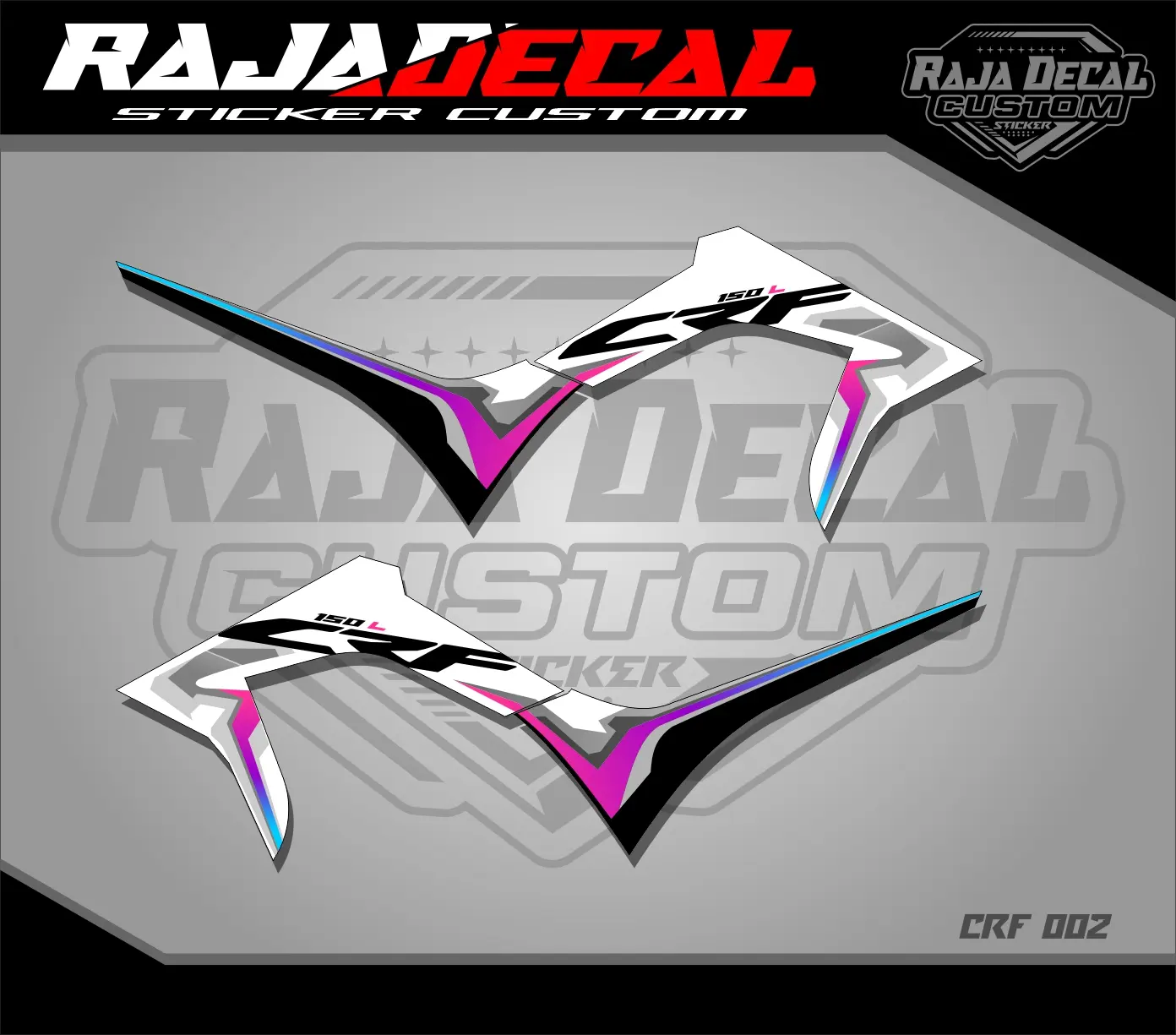 striping crf new 2022 variasi sticker crf simple crf002 Kendaraan Motor