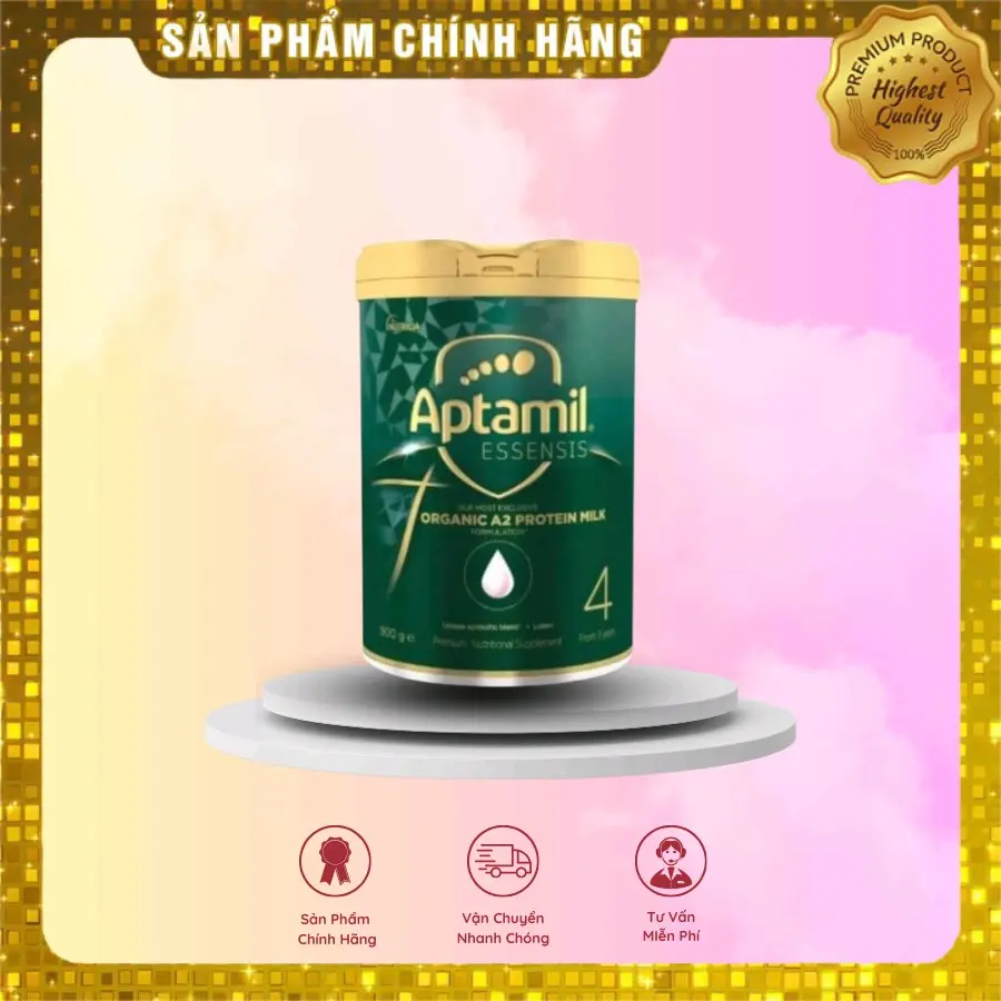 Sữa Aptamil Essensis đủ số 900g Úc Date 2026 Cho Bé từ 3 tuổi (có lon móp giá tốt)