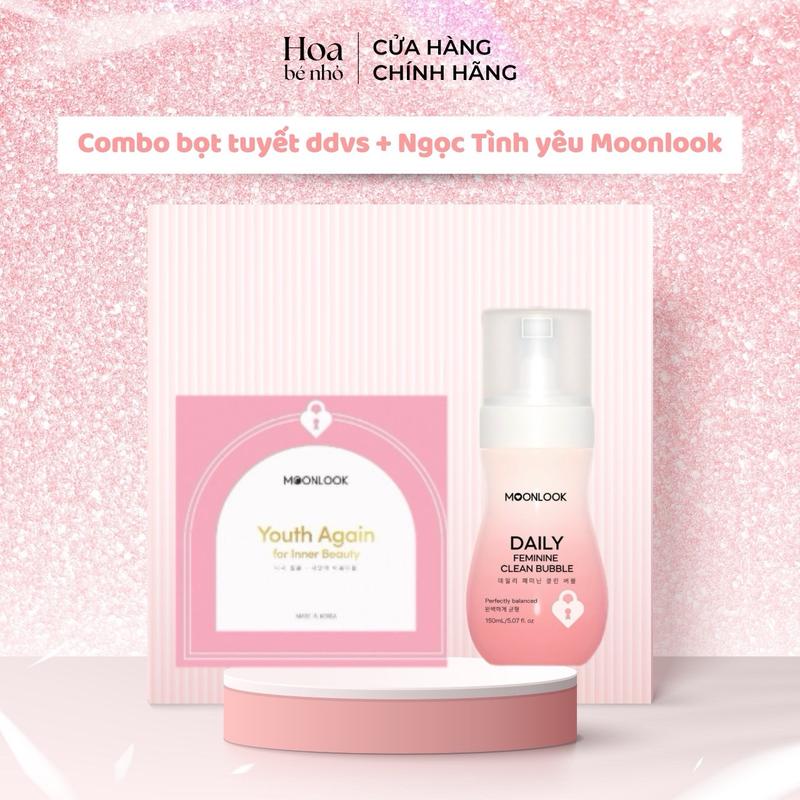 Combo Ngọc Moonlook Và Ddvs Bot tuyết HỒNG moonlook  - bộ hỗ trợ làm sạch