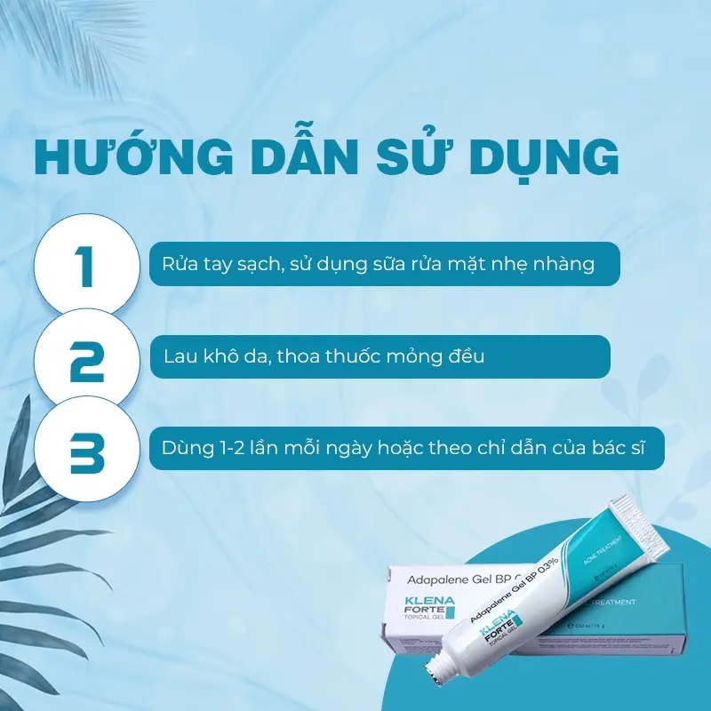 Klena Forte Adap 0,1% ~ 0,3% hỗ trợ giảm mụn trứng cá, mụn ẩn 15-30gr 6