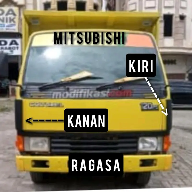 Mitsubishi Ragasa Pipi Samping HITAM Ps100 Ps120 Ps135 1