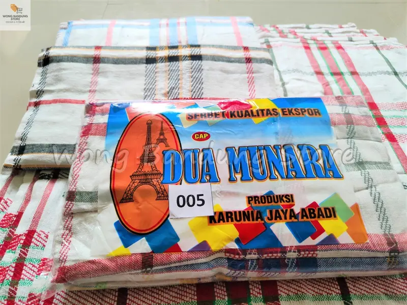 1 Lusin Lap Serbet Jumbo Warna Cap Dua Munara Kotak Besar 005 60 cm x 60 cm 0