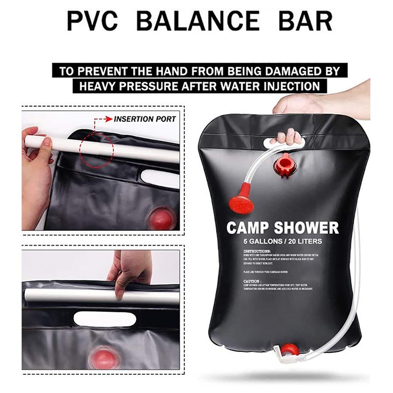 Product Introduction of Camping Equipment Bath Bag Picnic Picnic Water Storage Bag Outdoor Bath Bag Outdoor Camping Folding Water Bag Shower Bag 17